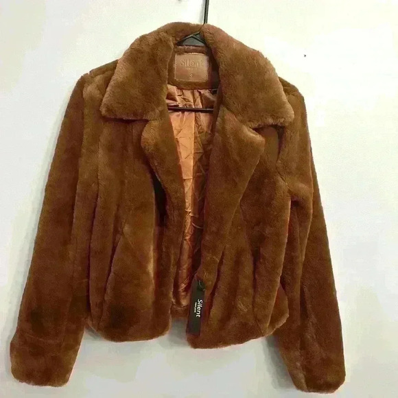 Brand New Silent New York Faux Fur Jacket - Picture 1 of 4
